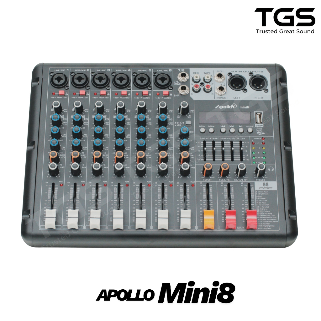 มิกเซอร์ Apollo รุ่น mini-8 เอฟเฟ็คแท้ ฟังก์ชันครบเครื่อง