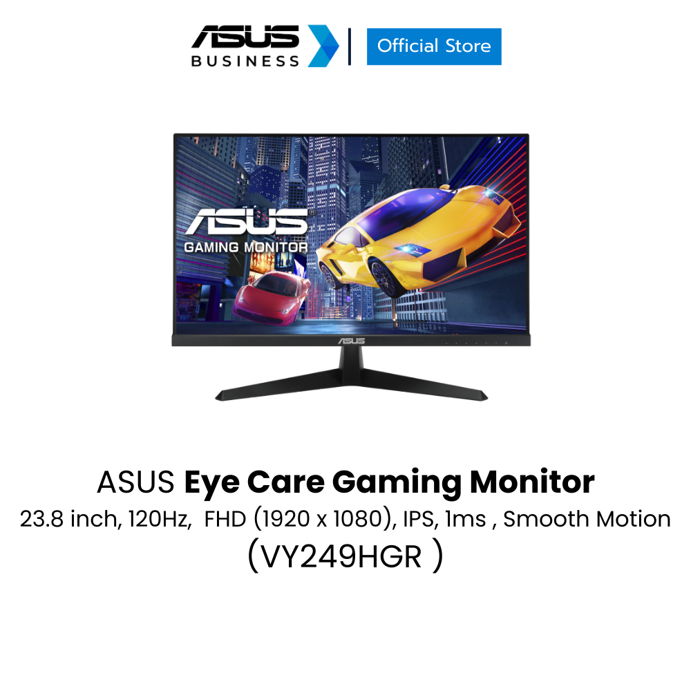 ASUS VY249HGR Eye Care Gaming Monitor – 23.8 inch FHD (1920 x 1080), IPS, 120Hz, SmoothMotion, 1ms