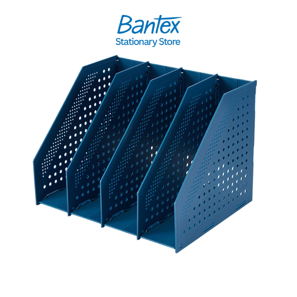 [ของแถมฟรี] Bantex ชั้นเก็บเอกสาร ตั้งโต๊ะ 2/3/4ช่อง พับเก็บได้  มินิมอล อุปกรณ์สำนักงาน File Holder