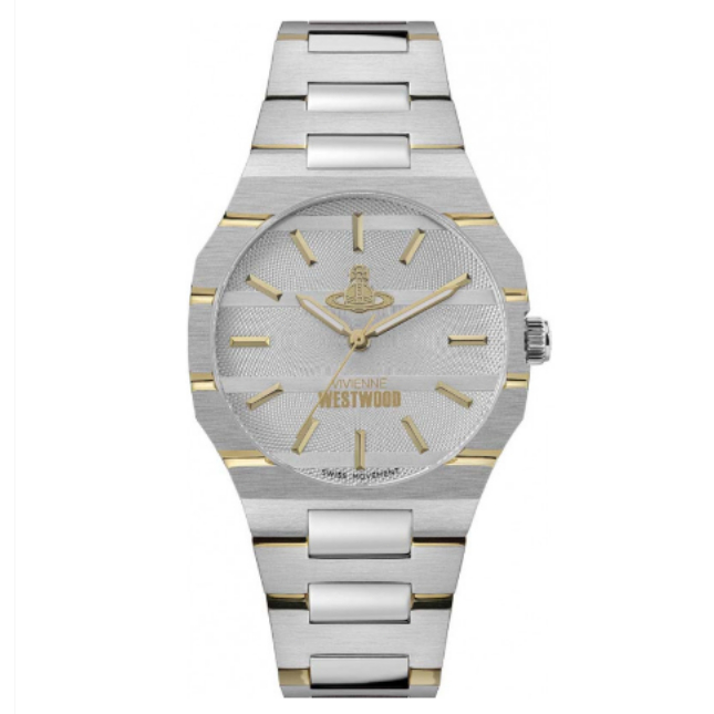 stainless steel the bank watch - silver 37mm