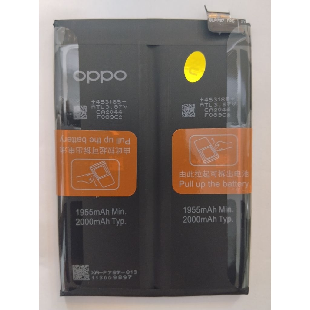 แบตเตอรี่ Oppo Reno 4 Pro BLP787 4000mAh ประกัน 3 เดือน