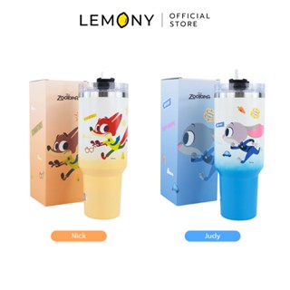LEMONY ขวดน้ำสแตนเลสซูโทเปีย ขนาด 1200 มล. Disney Zootopia C…