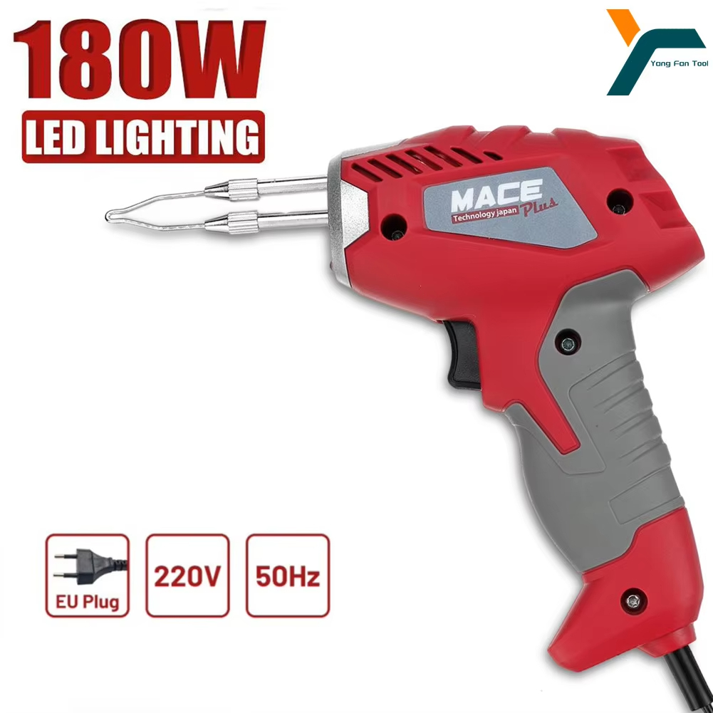 180 วัตต์ความเร็วไฟฟ้าเหล็กบัดกรีเกรดอุตสาหกรรมเครื่องมือซ่อมเชื่อมพลังงานสูงปืนบัดกรีสถานีทำใหม่ปลั๊กของสหภาพยุโรป