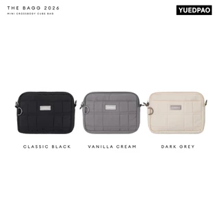 Yuedpao Mini Crossbody Cube Bag กระเป๋าสะพายข้าง กระเป๋าอเนกประสงค์ กระเป๋ายืดเปล่า ผ้าไนล่อนกันน้ำ ใส่มือถือได้