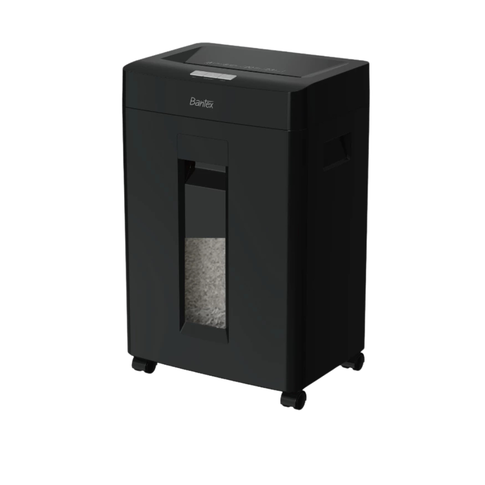 [ของแถมฟรี] Bantex เครื่องทำลายเอกสาร 23 ลิตร Auto ย่อยกระดาษ A4 8แผ่น ย่อย2x12มม Paper Shredder