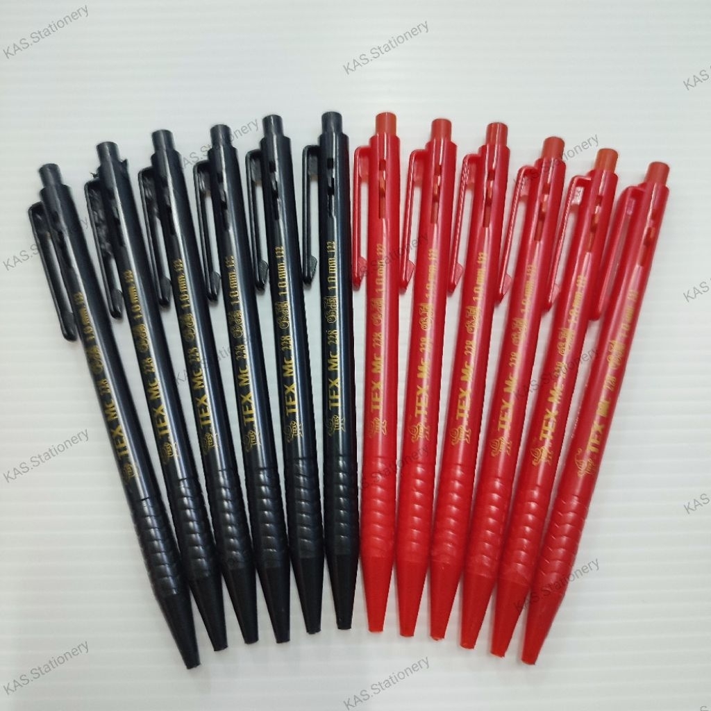 ปากกาลูกลื่น 1.0mm TEX (1×12ด้าม) MC228 ราคา ถูกที่สุด ดีลบีเคเค แกลเลอรีภาพที่ 7