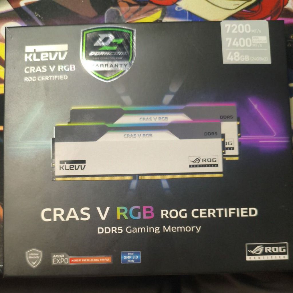 KLEVV CRAS V RGB RAM DDR5 48GB (24GBx2) 7200MHz