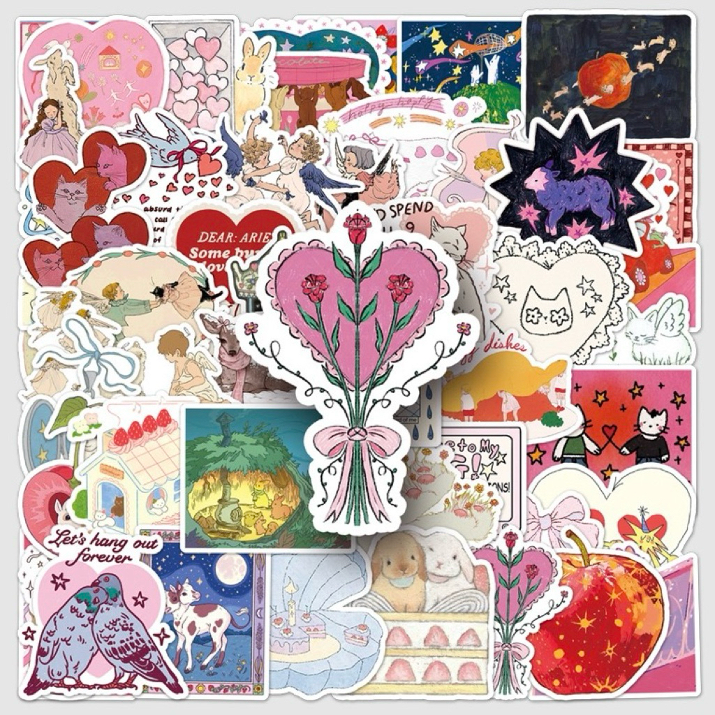 💥จัดส่งไว💥(120)สติกเกอร์ตกแต่งลายการ์ตูนเทพนิยาย 50 ชิ้น
