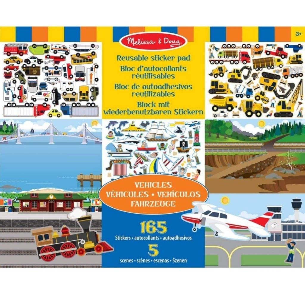 สมุดสติกเกอร์ Melissa & Doug Reusable Sticker Pad