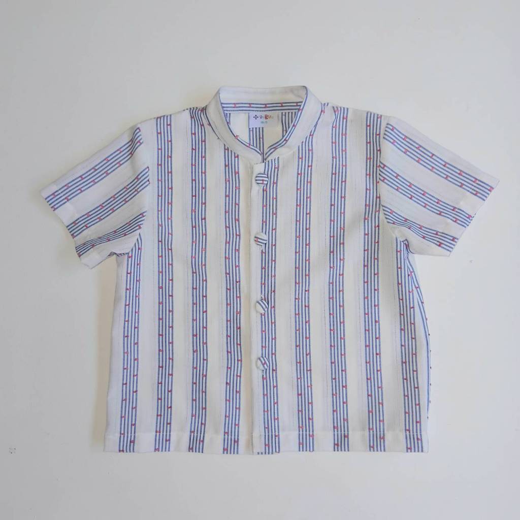 เสื้อไทยเด็กชายลายทหารเรือ