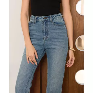 HUNG JEANS รุ่น Alina Jeans (HJ83) กางเกงยีนส์ ทรงขาม้า สีฟอกอ่อน | Japanese Denim Cotton 100%