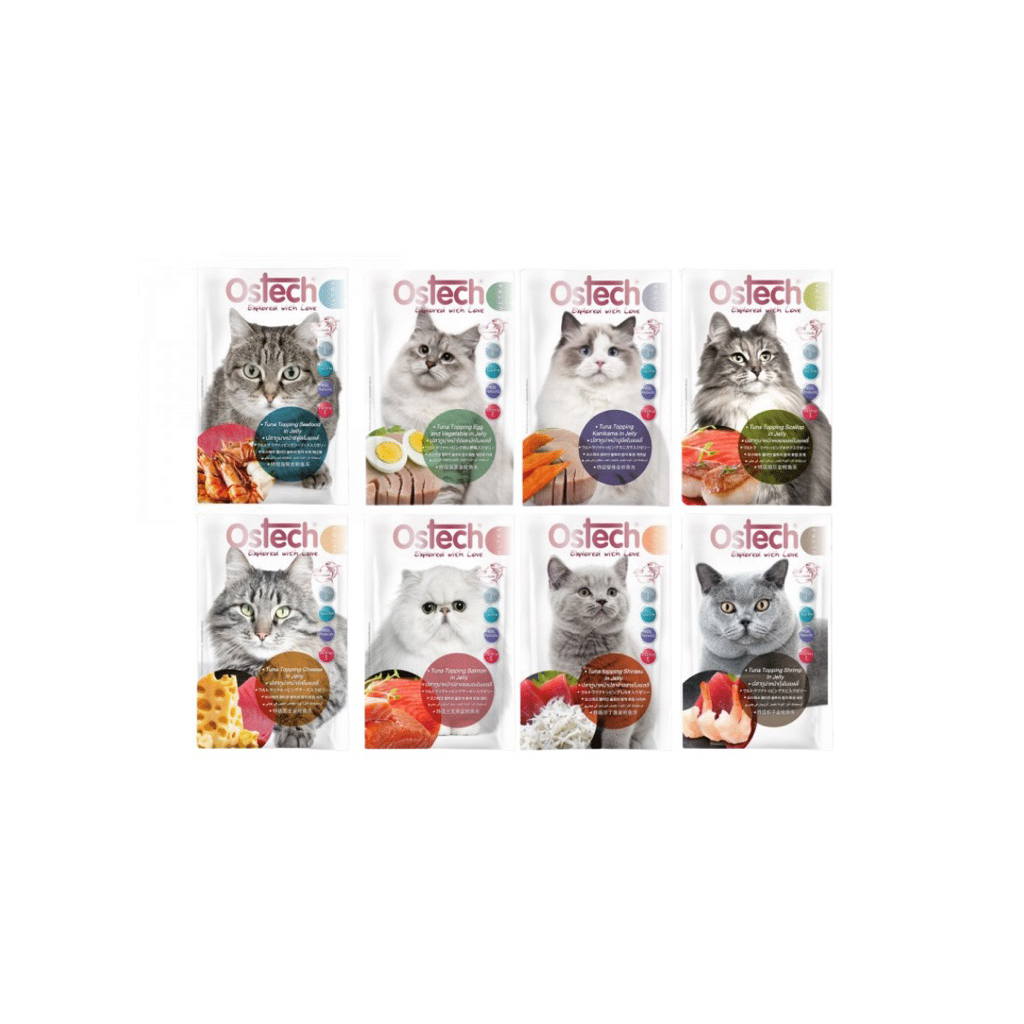 อาหารเปียกแมว Ostech Ultra 70 กรัม x 12 ซอง เนื้อปลาแท้ สำหรับแมวทุกสายพันธุ์