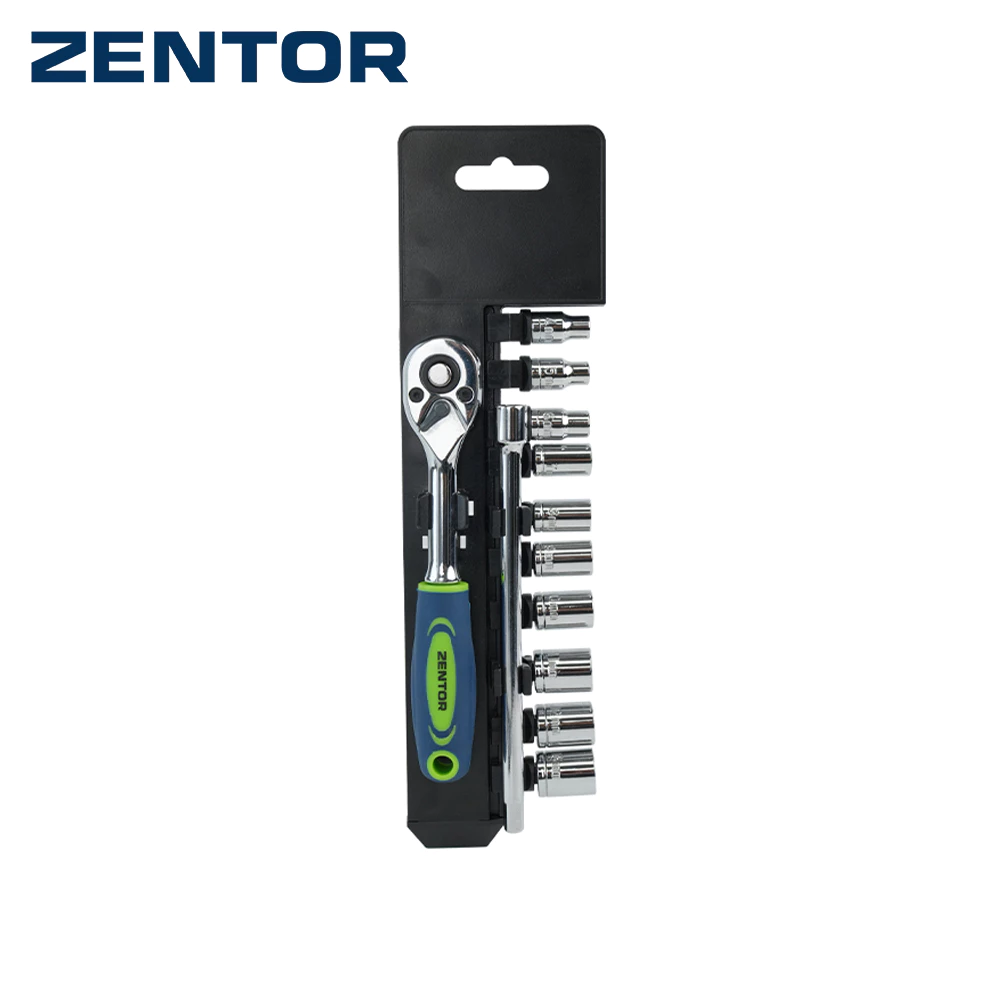 Zentor ชุดประแจบล็อก เซตประแจ หัวบล็อก ขนาด 1/4 นิ้ว เหล็กกล้าเกรดพรีเมียม Ratchet Socket