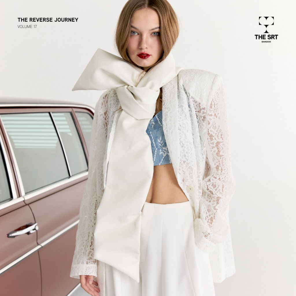 The SRT X17 (TSC336) X17 White Leather Scarf (เฉพาะผ้าพันคอ)