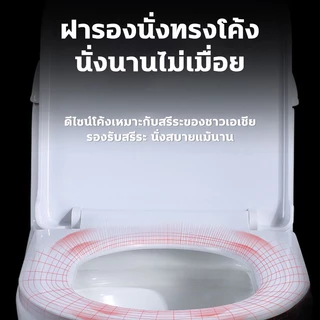 DeeDee ฝาครอบที่นั่งชักโครก ฝาชักโครก แบบเงียบ ของแท้ 100% U/V/O ฝารองนั่งชักโครก ฝารองชักโครก ฝารองนั่งสุขภัณฑ์