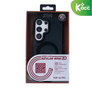 Connex Carbon Fiber เคส Samsung S23/S24/S25/S26 Ultra พร้อมขาตั้ง 360° แม่เหล็ก