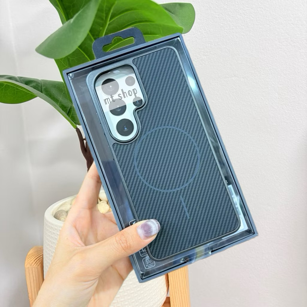 💥(พร้อมส่ง)Popphone Case สำหรับSamsung S26ultra เคสลายเคฟล่า มีแม่เหล็กชาร์จ