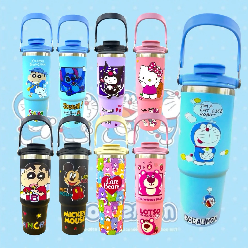 แก้วน้ำมีหูหิ้ว กระบอกเก็บน้ำ ขนาด 890ml. พกพาได้สะดวก พร้อมหูหิ้วที่แข็งแรง มีหลอด ดูดในตัวมีแพ็คเก็จสำหรับแก้วทุกใบ
