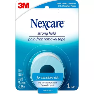 3M strong hold pain-free removal tape 1 นิ้ว x 4หลา เทปปิดแผล เทปปิดผ้าก๊อส สำหรับผิวแพ้ง่าย