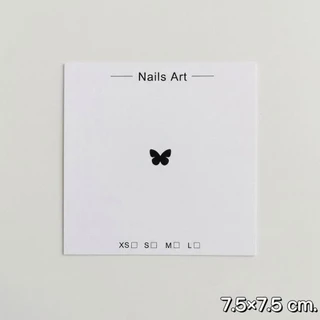 จัดส่งทันที ♡ 20 แผ่น กระดาษรองเล็บสำเร็จรูป ถุงOPP ฝากาว