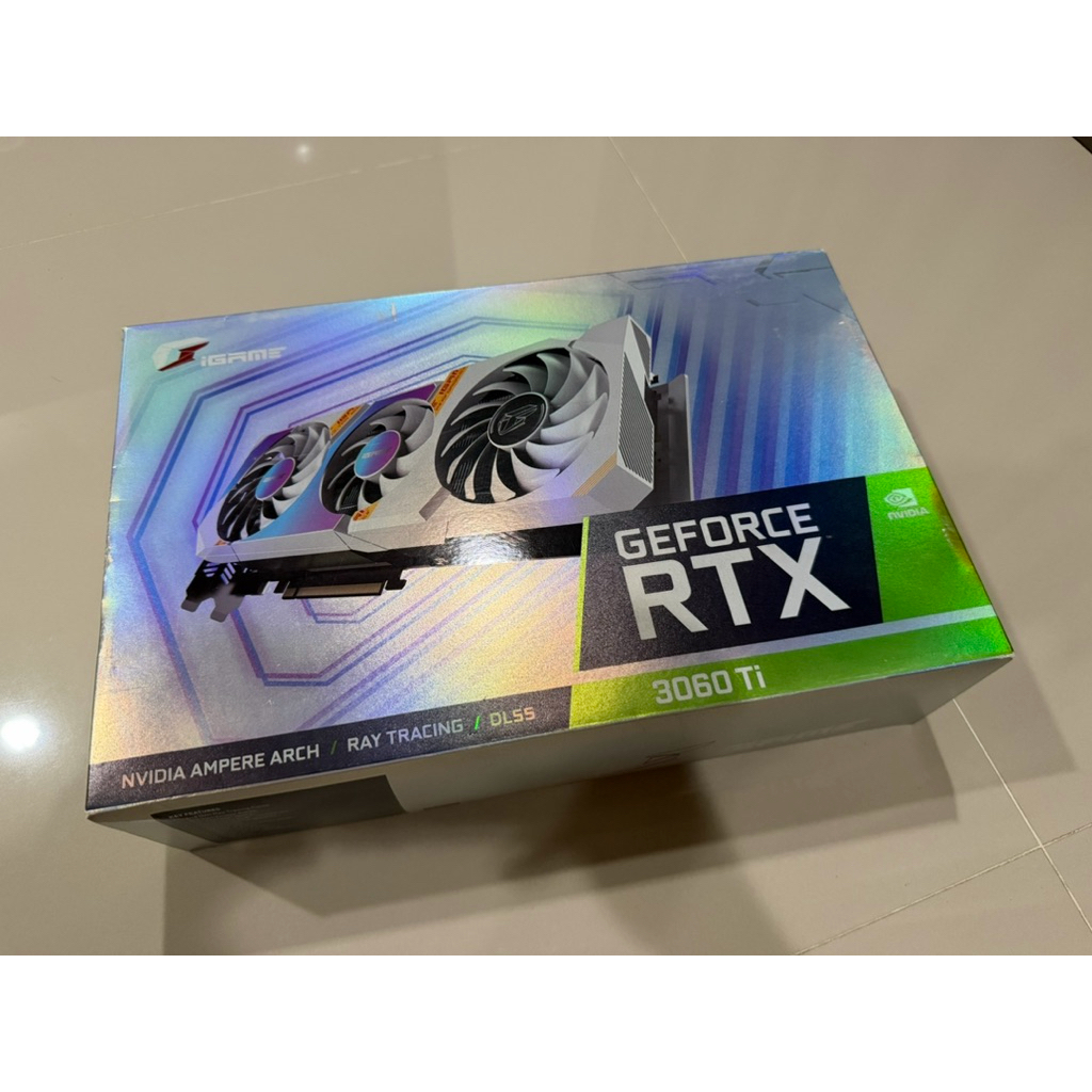 [ขาย] iGame RTX 3060 Ti Ultra White OC สภาพกริบ กล่องครบ