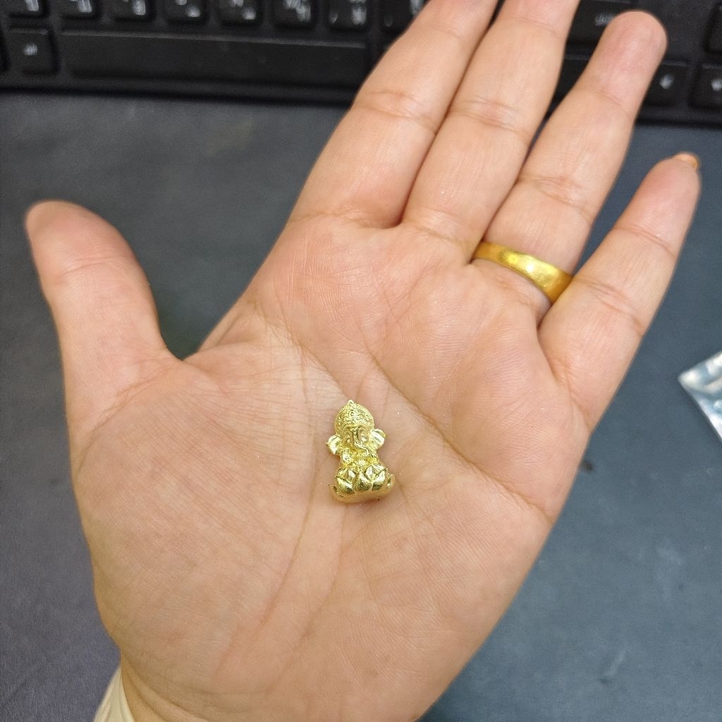 พระพิฆเนศจิ๋ว_ประทานพรประทับดอกบัวสูง 1.9cm._ขอได้ทุกเรื่อง ราคา ถูกที่สุด ดีลบีเคเค แกลเลอรีภาพที่ 5