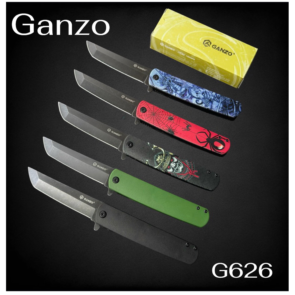 มีดพับGanzo G626 ของแท้100% วัสดุใบมีดเหล็ก440 วัสดุด้ามจับ ABS-plastic  ใบมีดยาว 3.7 นิ้ว