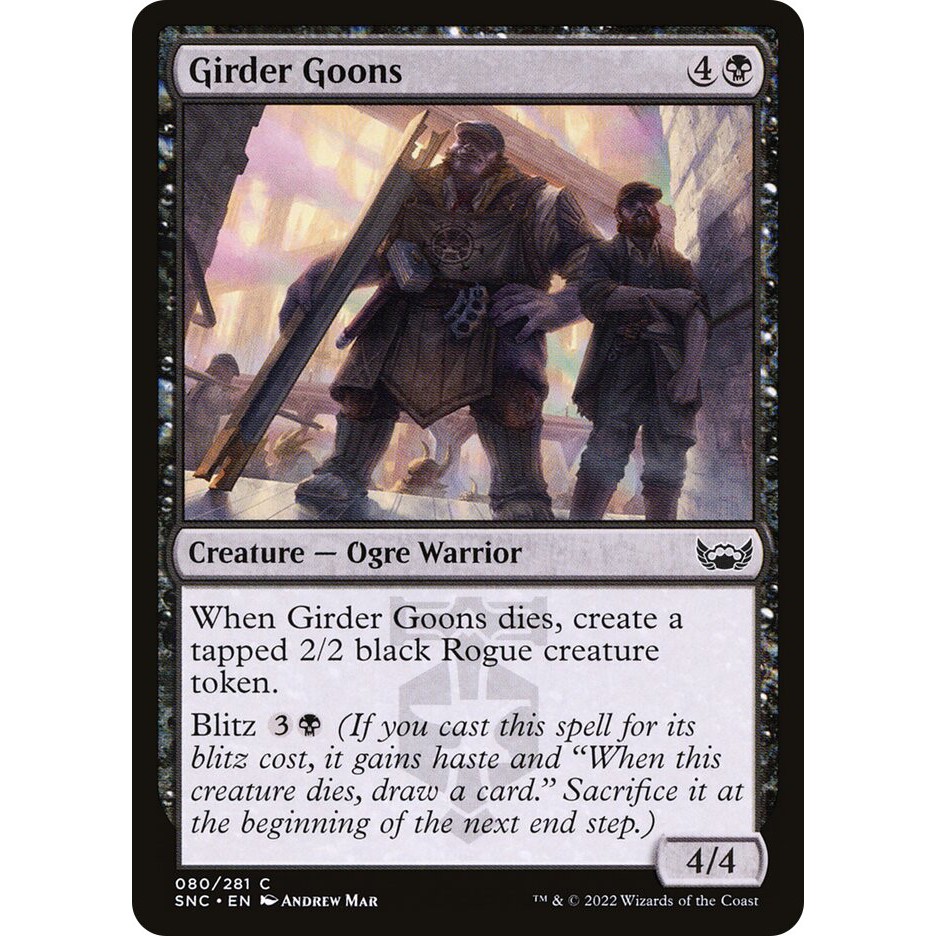 MTG - Magic The Gathering - Streets of New Capenna - Girder Goons - Near Mint