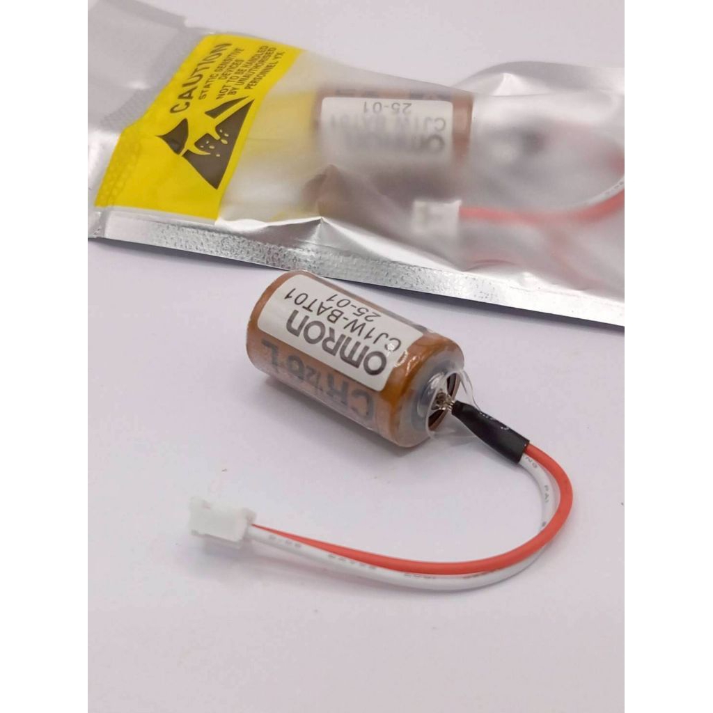 OMRON CJ1W-BAT01 งานจริง ร้านในไทยCP1W-BAT01 CR1/2 6.L แบตเตอรี่ฟูจิ สินค้าถ่ายจากงานจริง ร้านในไทย