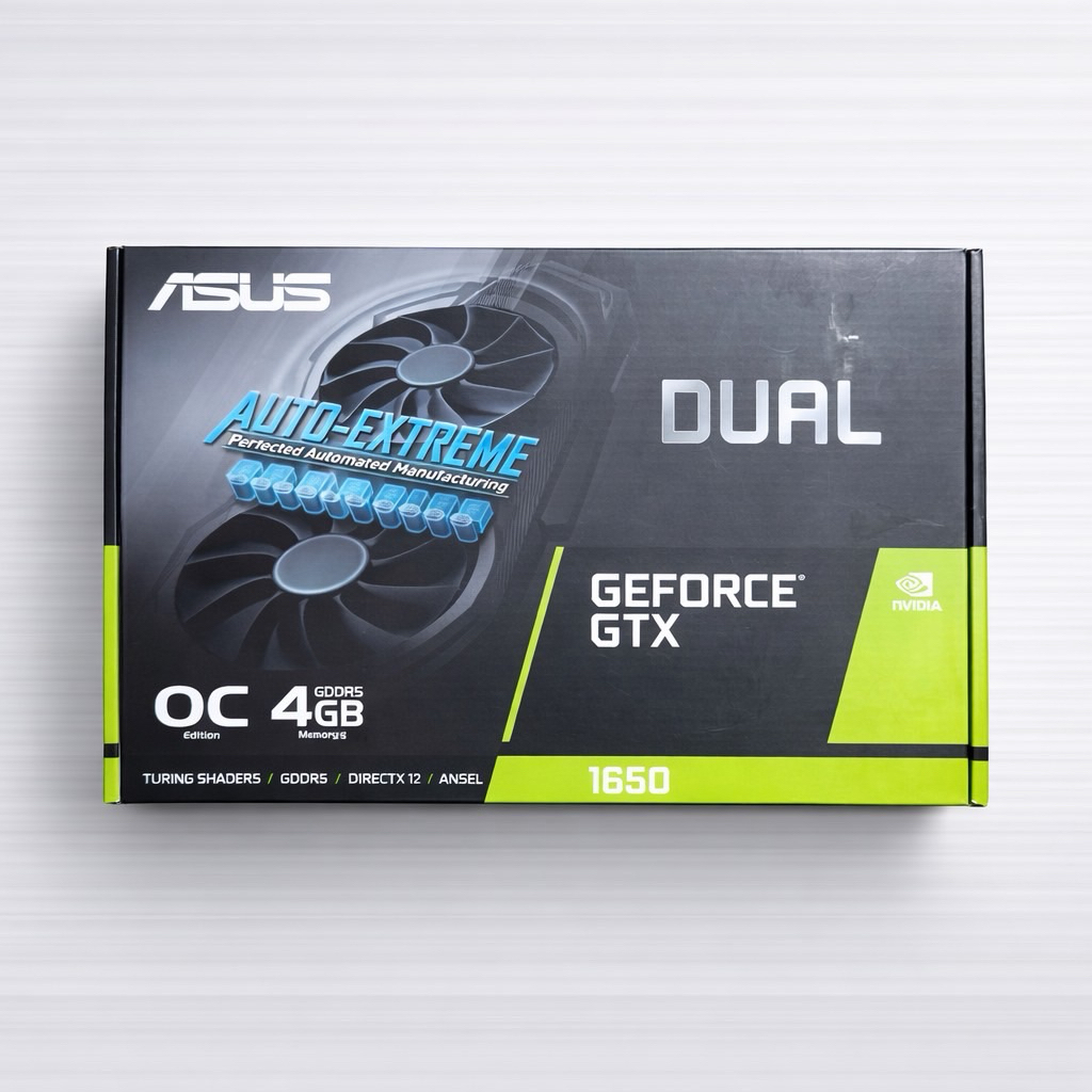กล่องการ์ดจอ การ์ดจอ กล่อง การ์ดจอ ASUS GEFORCE RTX 1650