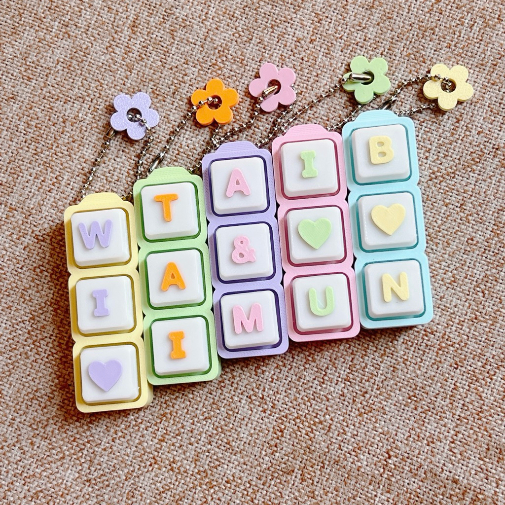 ส่งไว keycaps พวงกุญแจคีย์แคป 3D Custom พวงกุญแจปุ่มกด clicker ชื่อ giveaways ของจวัญปัจฉิม ของที่ระลึก ราคา ถูกที่สุด ดีลบีเคเค แกลเลอรีภาพที่ 6