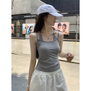 PP♡CLOSET💕รุ่นใหม่!! เสื้อสายเดี่ยว ผ้าRayonชั้นเดียว แพทเทิลทรงสวย ผ้ายืดหยุ่นได้เยอะ