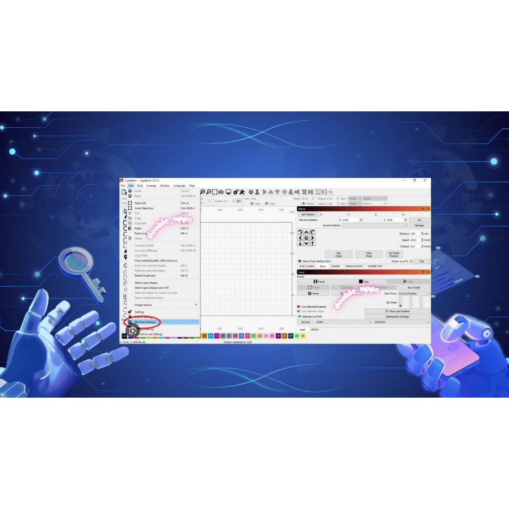 Lightburn สำหรับการออกแบบสำหรับเครื่องเลเซอร์ รูปที่ 8