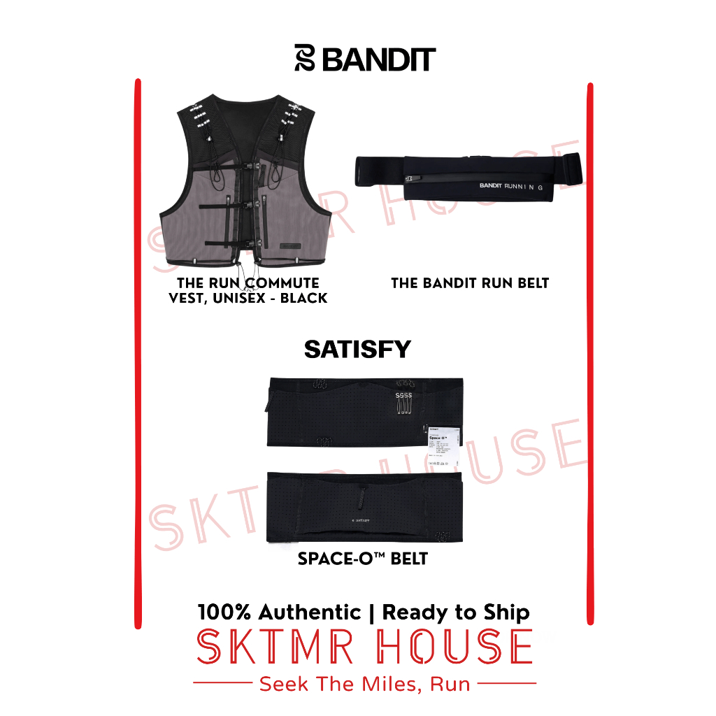 [พร้อมส่ง-ของแท้] กระเป๋าคาดเอว เป้น้ำ | Running Belt Hydration Vest Soft Flask | 247 Represent, Ban