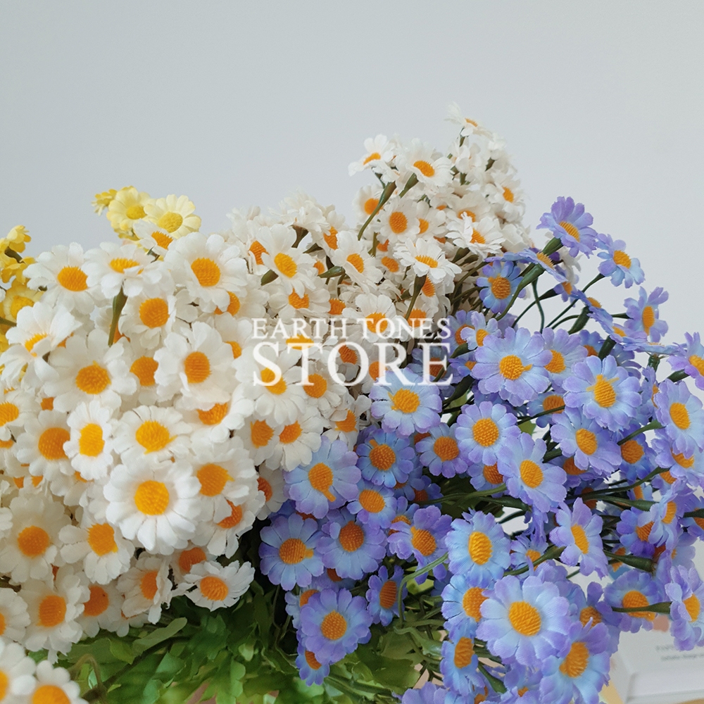 ดอกคาโมมายล์ (Chamomile) ดอกไม้ประดิษฐ์ สีสวย ดอกไม้จำลอง พร็อพถ่ายรูป ตกแต่งบ้าน ห้องนั่งเล่น