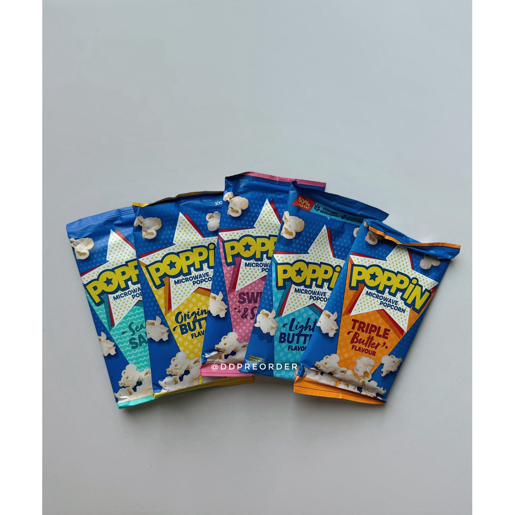 พร้อมส่ง POPPIN Microwave Popcorn ป๊อปคอร์นไมโครเวฟ