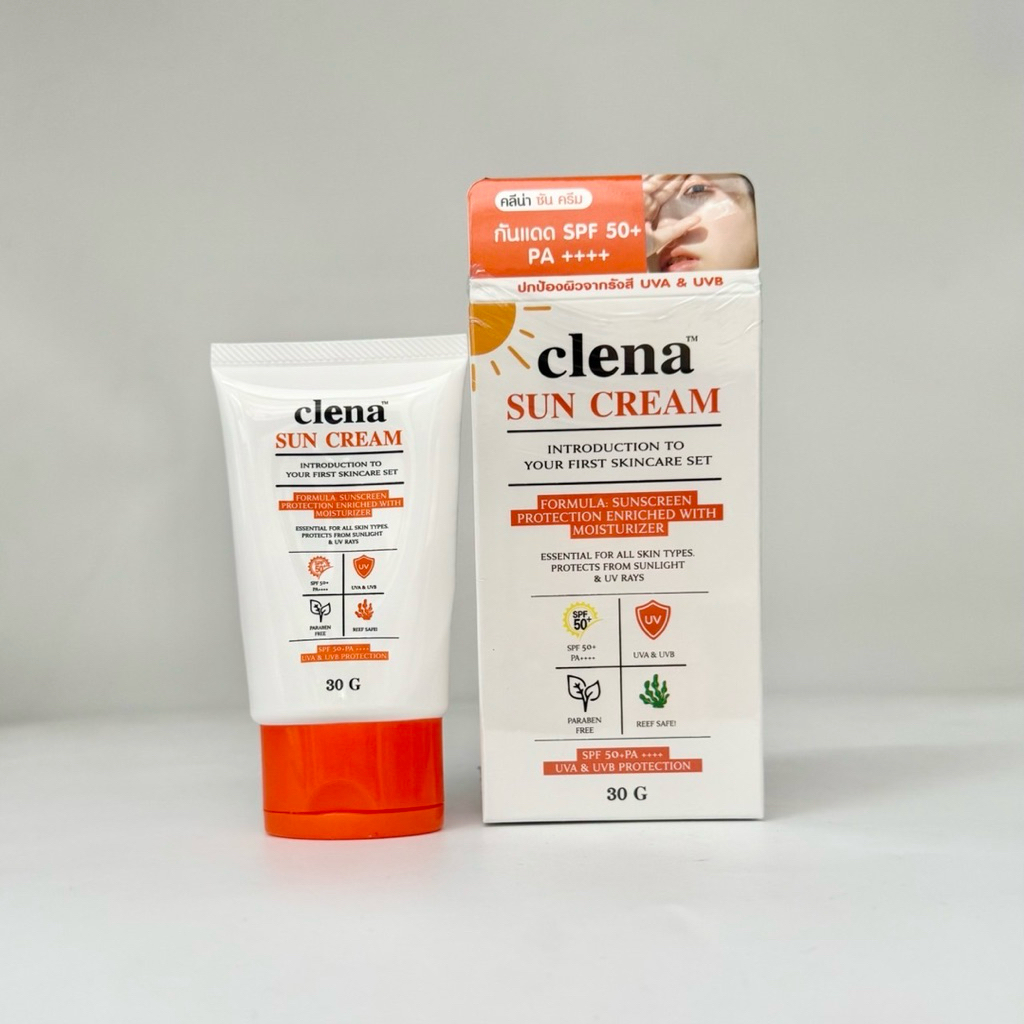 ครีมกันแดด Clena Sun Cream 30g คลีน่า  ป้องกันแสงแดด SPF50+ PA++++