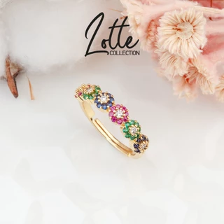รวมแบบแหวนสวยๆฟรีไซส์ นพเก้า หลากสี ใส่สวยทุกแบบB59