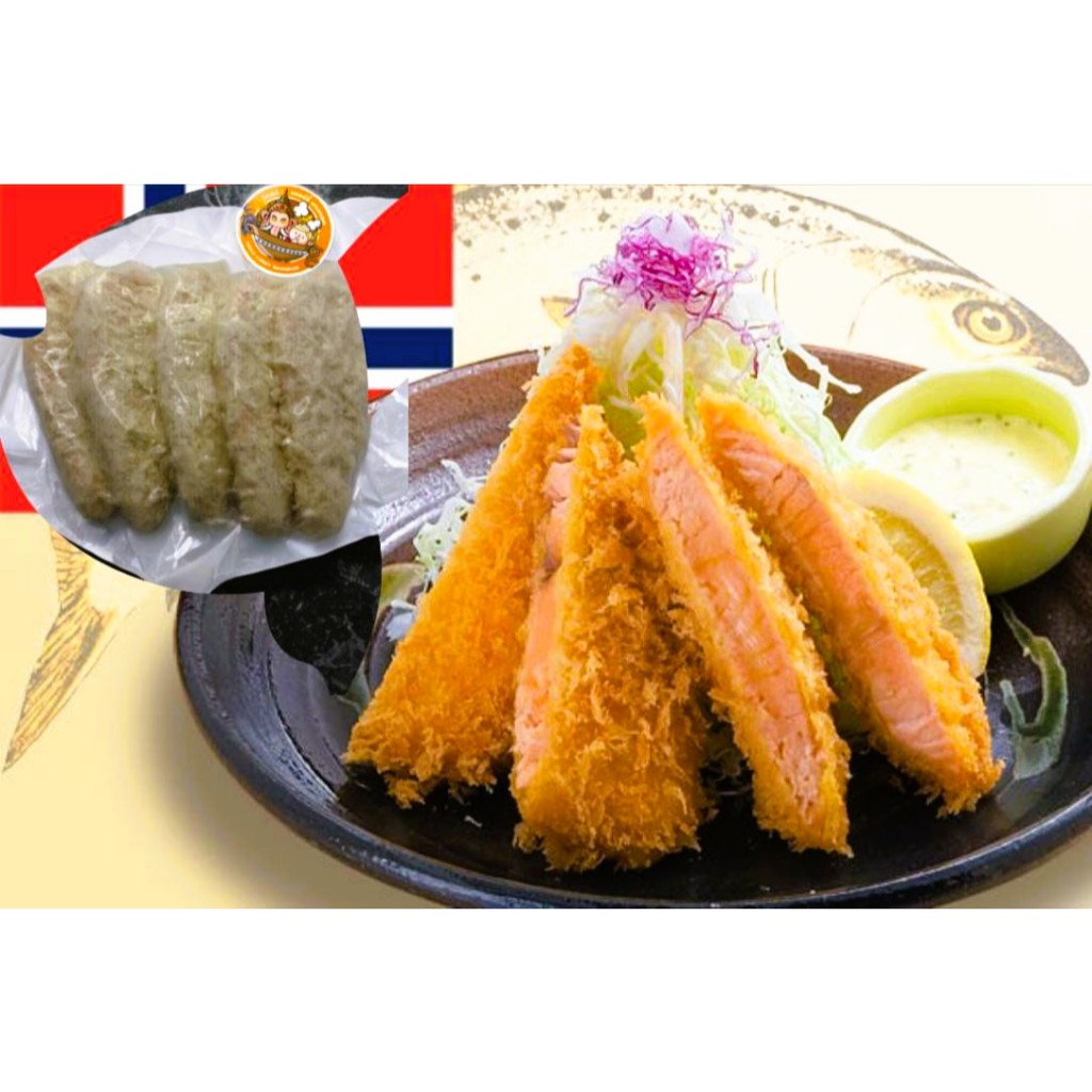 Salmon Katsu (แซลม่อนชุปแป้งทอด สไตล์ญี่ปุ่น) 5pcs.