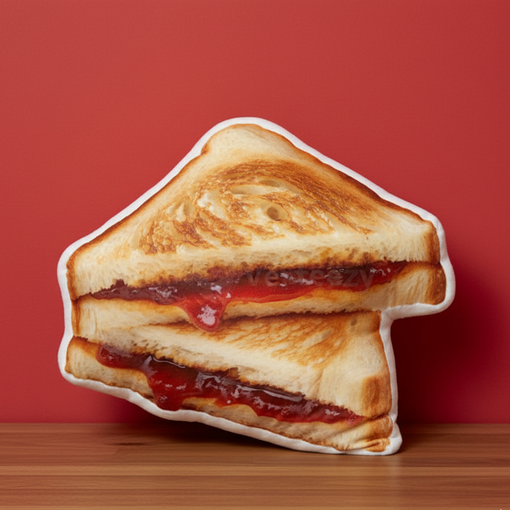 DOLLSY หมอนขนมปัง เบเกอรี่ Bakery 3D Pillow ขนาด 35ซม. หมอนอิง BKYFD21 Jam Toast Sandwich