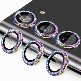 ฟิล์มเลนส์กล้อง เลนส์เพชร  สําหรับ samsung Galaxy A05 A05s A06 A15 A16 A25 A35 A55 A14 A24 A34 A54  แหวนเลนส์