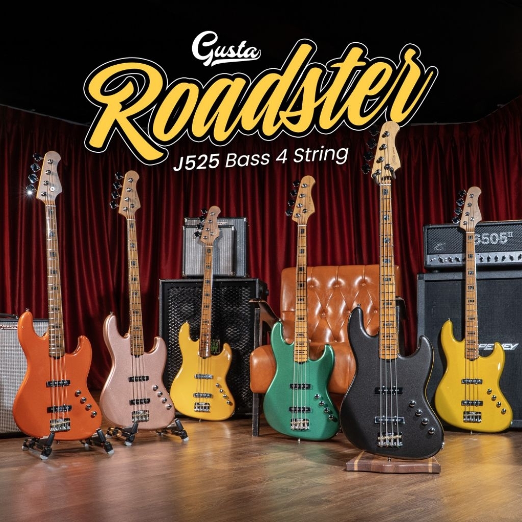 เบสไฟฟ้า Gusta รุ่น Roadster J525 4 สาย (สอบถามสินค้าก่อนสั่งซื้อ)