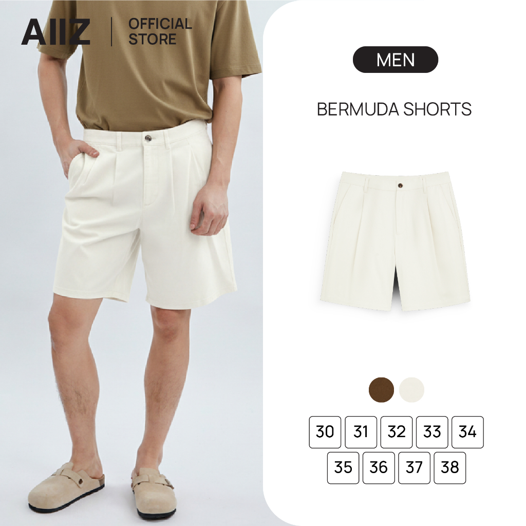 AIIZ กางเกงผู้ชายขาสั้นเหนือเข่า AIIZ Men's Bermuda Shorts
