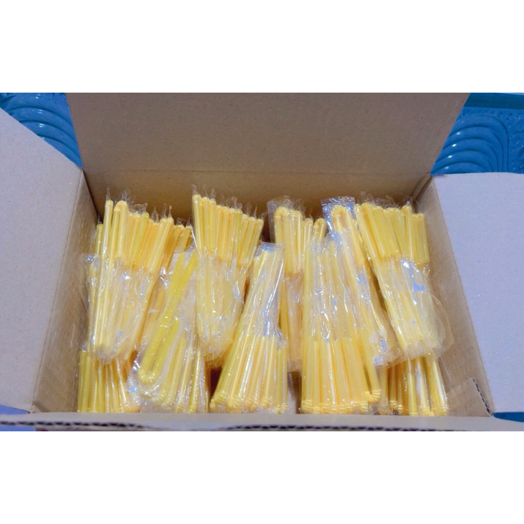 📍หลอดนมไฮคิวสีทองห่อฟิมล์📍แพ็ค 100 ชิ้น✅มีโค้ดส่งฟรี✅