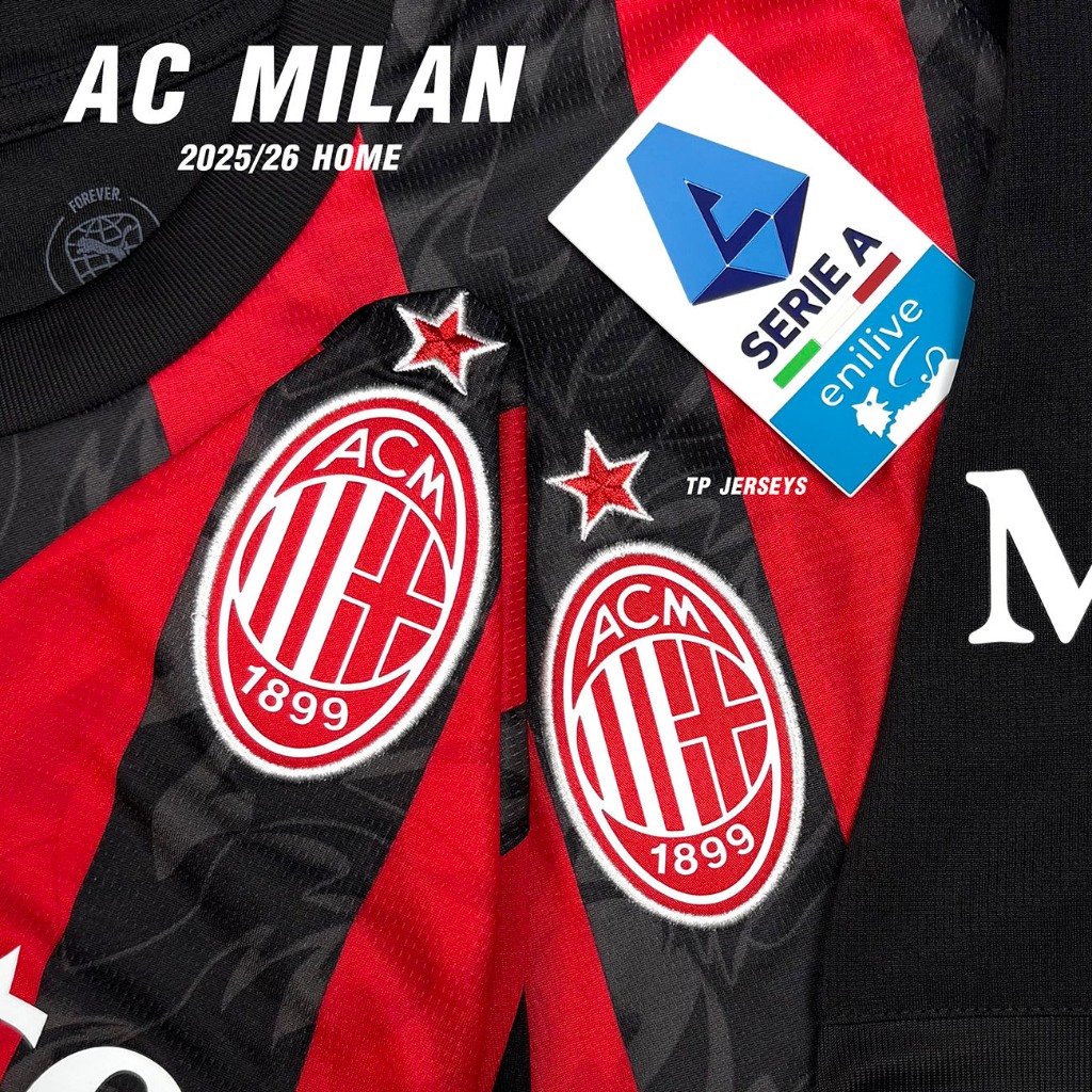 เสื้อฟุตบอล AC Milan 2025/26 Home เสื้อเอซี มิลาน ของแท้