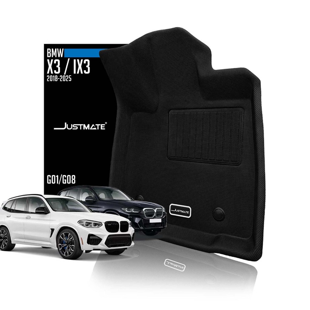 [JUSTMATE] BMW พรมปูพื้นรถยนต์ iX3 G08/X3 G01/X4 G02 2018 - 2025 xDrive20d/xDrive30e/sDrive20i