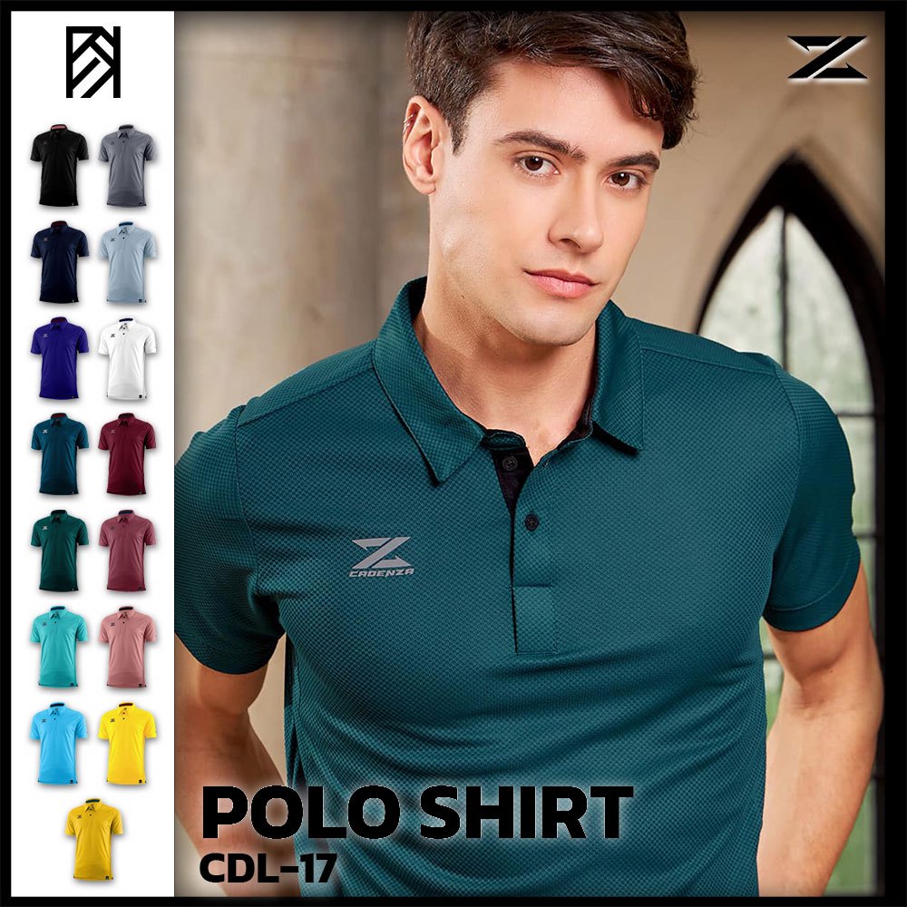 ถูกชัวร์ไม่มั่วนิ่ม เสื้อโปโลคาเดนซ่า CADENZA CDL-17 รุ่น SMART POLO ผ้า CDZ-TECH แท้100%