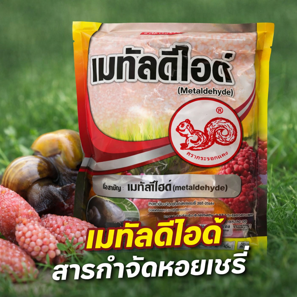 เมทัลดีไฮด์ สารกำจัดศัตรูพืชจำพวกหอยเชอรี่ หอยทาก