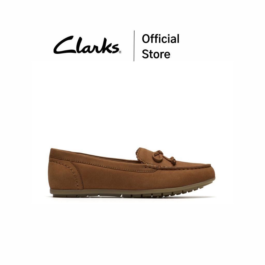 Clarks รุ่น ELLIOTTE SAIL สี LIGHT PINK ทรง LOAFER (รองเท้าลอฟเฟอร์) รองเท้าผู้หญิงไซส์เล็ก หนัง NUBUCK คุณภาพดี ใส่สบาย