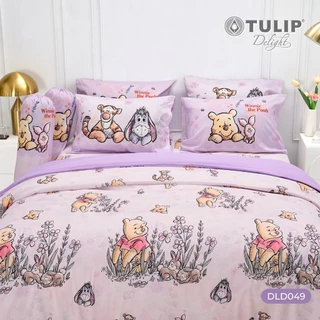 TULIP Delight ชุดผ้าปูที่นอน หมีพู ลิขสิทธิ์แท้ดิสนีย์ Disney Winnie The Pooh DLD049 ผ้าห่ม ผ้านวม ผ้าปูที่นอน
